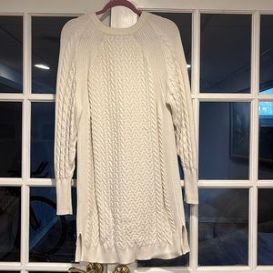 Zara white knit dress